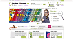 Desktop Screenshot of papiers-discount.com